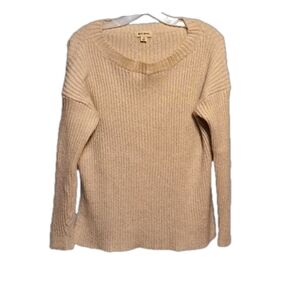 Rag  Poets Slit Sides Chunky Sweater